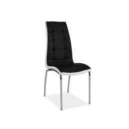 Signal Jídelní židle H104 Černá/Bílá