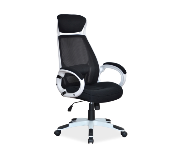 Signal Kancelářská židle Q-409 Černá/Bílá