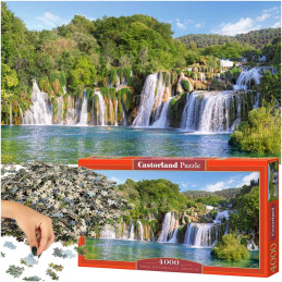 CASTORLAND Puzzle 4000el. Vodopády Krka, Chorvatsko - Vodopády Krka