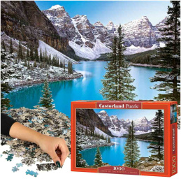 CASTORLAND Puzzle 1000 dílků Klenot Skalistých hor, Kanada - Kanadské jezero