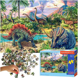 CASTORLAND Puzzle 120 dílků Dinosuar Volcanos - Dinosauři u sopek