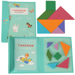 Aga Dětské magnetické 3D puzzle - Tangram bloky