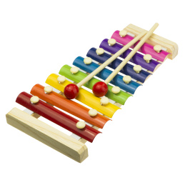 Aga Barevný dřevěný xylofon pro děti