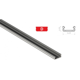 Hliníkový profil pro LED pásky D mini povrchový 1m