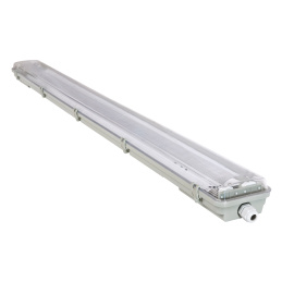 Svítidlo + 2x LED trubice mini plate - T8 - 120cm - 230V - IP65 - studená bílá
