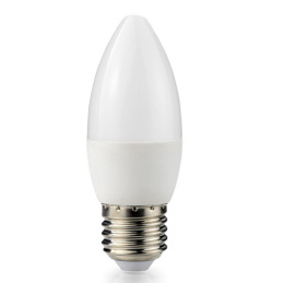 LED žárovka - ecoPLANET - E27 - 10W - svíčka - 880Lm - studená bílá