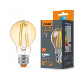 LED žárovka AMBER filament - E27 - 10W - A60 AMBER - teplá bílá