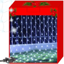 Vánoční LED světelná síť - 260 x 200 cm, 160 diod, studená bílá ISO 11341