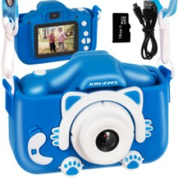 Dětský digitální fotoaparát 16 GB modrý Kruzzel 16952