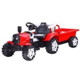 Elektrický traktor s přívěsem PA0234 Červený