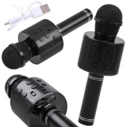 Bezdrátový karaoke mikrofon IN0136 - Černý