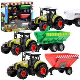 Traktor se zemědělským přívěsem 3dílná sada ZA3908
