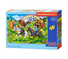 CASTORLAND Puzzle 260 dílků - Princezny na koni