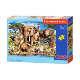 CASTORLAND Puzzle 260 dílků - Zvířata ze Savany