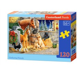 CASTORLAND Puzzle 120 dílků - Shromažďování přátel