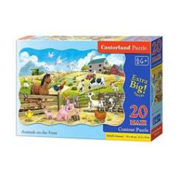 CASTORLAND puzzle 20 MAXI dílků - Zvířata na farmě