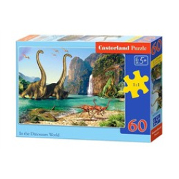 CASTORLAND Puzzle 60 dílků  - Ve světě dinosaurů