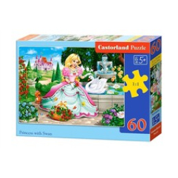 CASTORLAND Puzzle 60 dílků - Princezna s labutí
