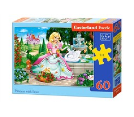 CASTORLAND Puzzle 60 dílků - Princezna s labutí