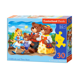 CASTORLAND puzzle 30 dílků - Zlatovláska a tři medvědi