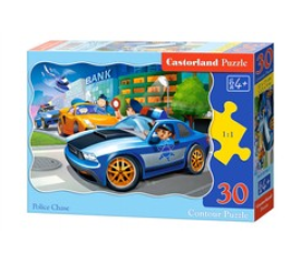 CASTORLAND puzzle 30 dílků - Policejní honička