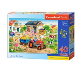 CASTORLAND puzzle 40 MAXI dílků - Život na farmě