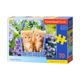 CASTORLAND Puzzle 70 dílků - Zrzavá koťata