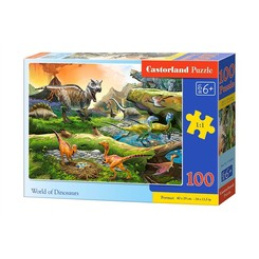 CASTORLAND puzzle 100 dílků - Svět dinosaurů