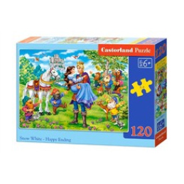 CASTORLAND puzzle 120 dílků - Sněhurka Šťastný konec