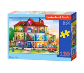 CASTORLAND puzzle 120 dílků - Život v domě
