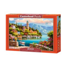 CASTORLAND puzzle 2000 dílků - Vesnická hodinová věž