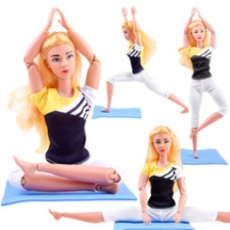 Gymnastická panenka cvičící jógu 30cm ZA4460