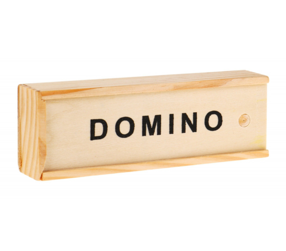 Dřevěné domino pro dospělé a děti 3+ Stolní hra na postřeh