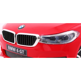 BMW 6 GT Auto na baterie červené + dálkové ovládání + pomalý start + EVA + pásy + LED MP3