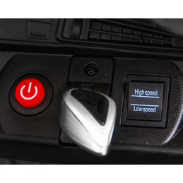 BMW I8 Lift Battery Car Black + dálkové ovládání + pomalý start + 3bodové pásy + MP3 USB + LED dioda