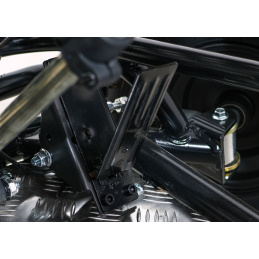 Rychlá bateriová motokára Dragon Black 30 km/h + 1000W motor + Nafukovací kola + Nastavení sedadla + Pásy