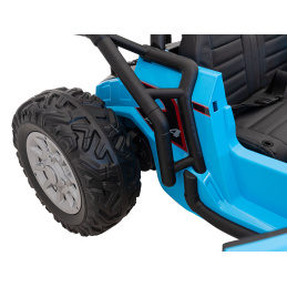 Dětská závodní buggy na baterie 5 Blue + motory 2x200W + dálkové ovládání + zvuková LED dioda + pomalý start