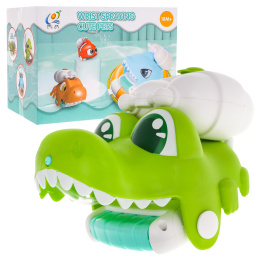 Ruční vodní pistole Krokodýl pro děti 18m+ Ruční hračka do vany + čůrání
