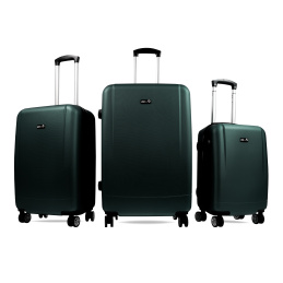 Aga Travel Sada cestovních kufrů MR4656 Tmavě zelená