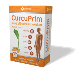 Avanso CurcuPrim Kurkumin, silný přírodní antioxidant s protizánětlivými účinky 30 tobolek