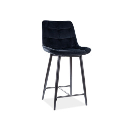 Signal Barová židle CHIC H-2 Velvet Černá NAB013