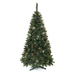 Aga Vánoční stromeček Borovice 180 cm Crystal zlatá