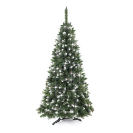 Aga Vánoční stromeček Borovice 150 cm Crystal stříbrná